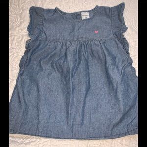Carter’s girls chambray top 💗